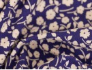 Printed Viscose Jersey Fabric - Blue Flower Print